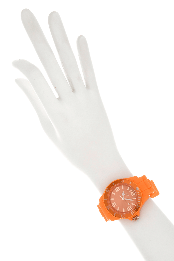 FLUO Orange Silicone Watch