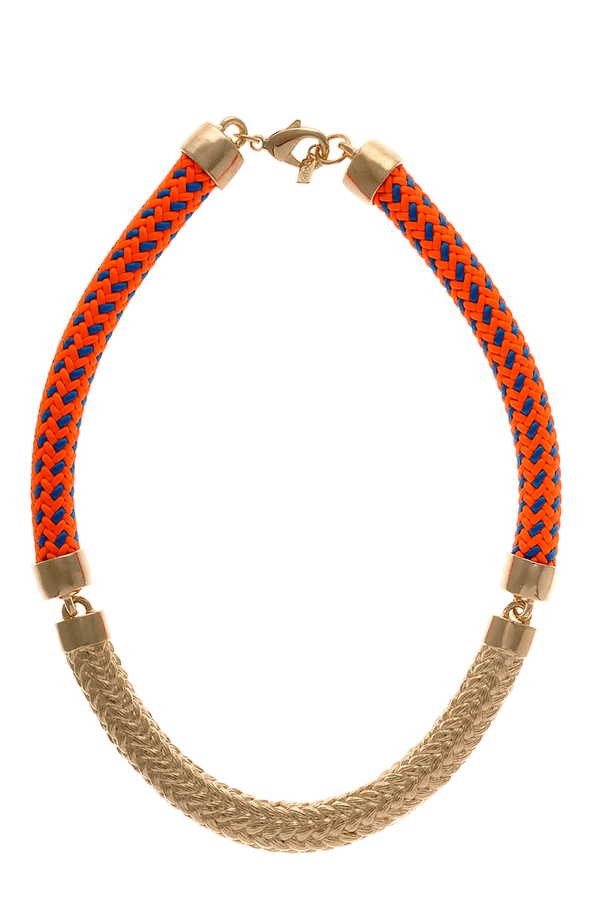 CONCORD Neon Orange Gold Necklace