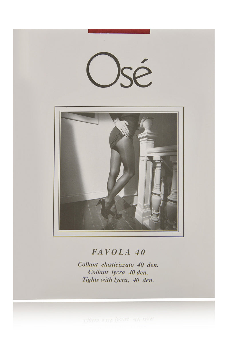 OSÉ FAVOLA 40 Opaque Red Tights (Rosso)