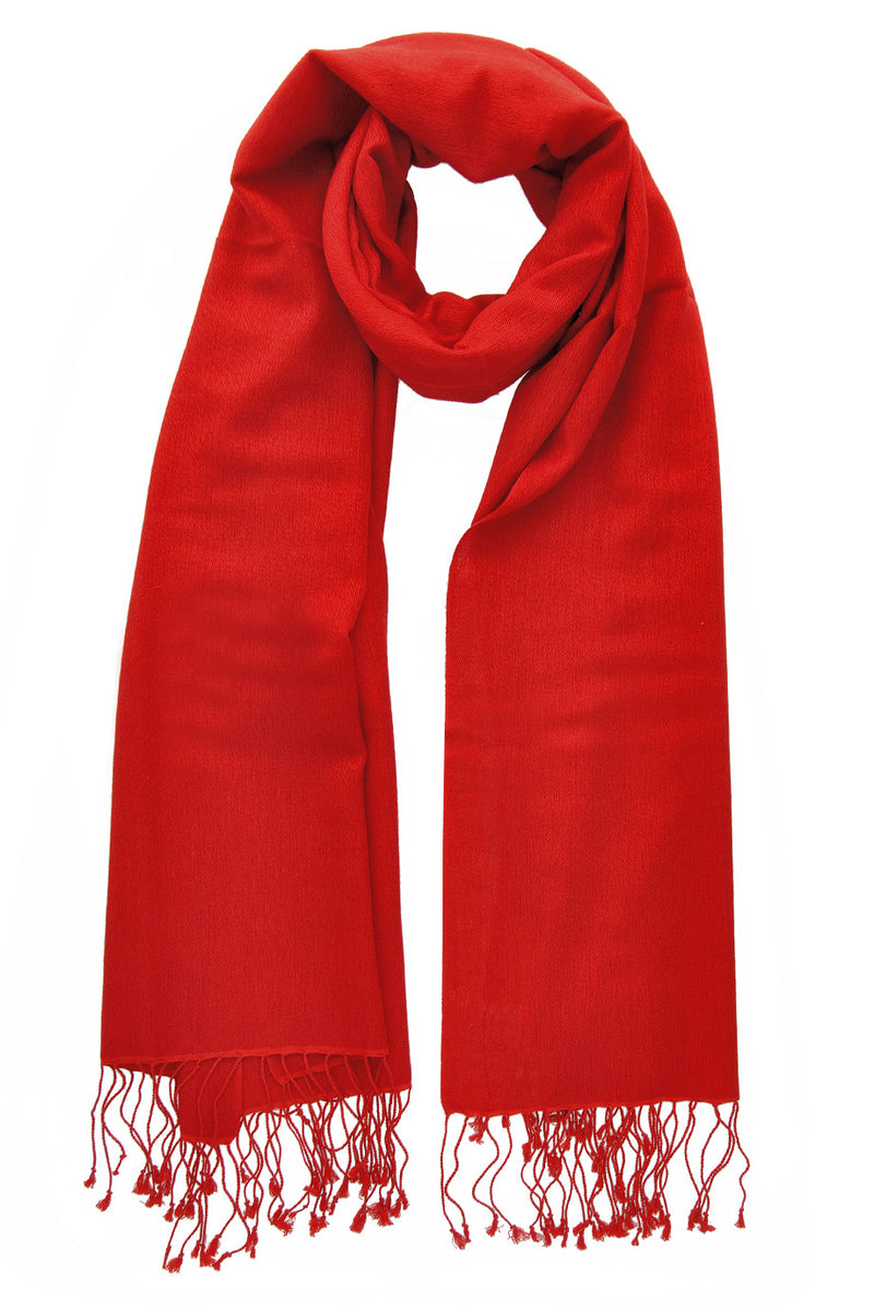 SHERPA Cashmere Fire Red Woman Scarf