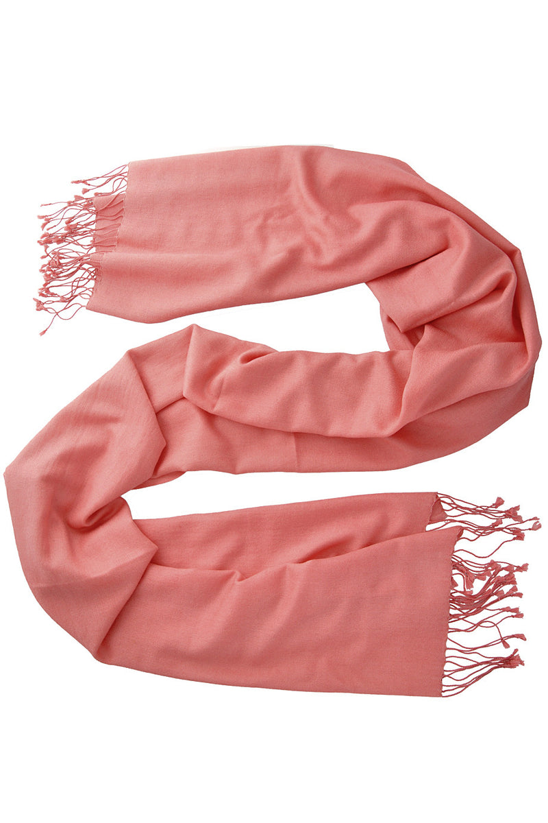 SHERPA Rose Coral Cashmere Woman Scarf