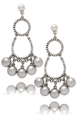 PHILIP AUDIBERT JUNIVIA Silver Beads Earrings
