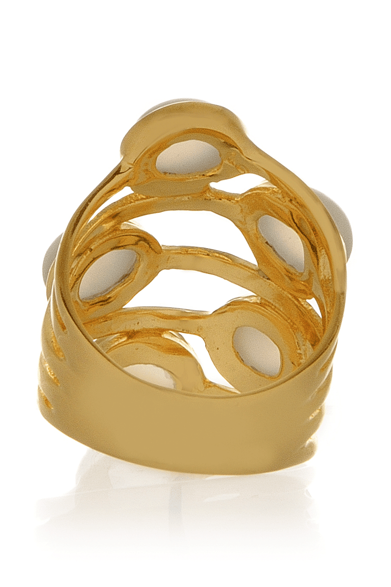 ISHARYA GYPSY Moonstone Ring gold thecultivar.com