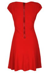 MARYANNE Red Wrap Dress