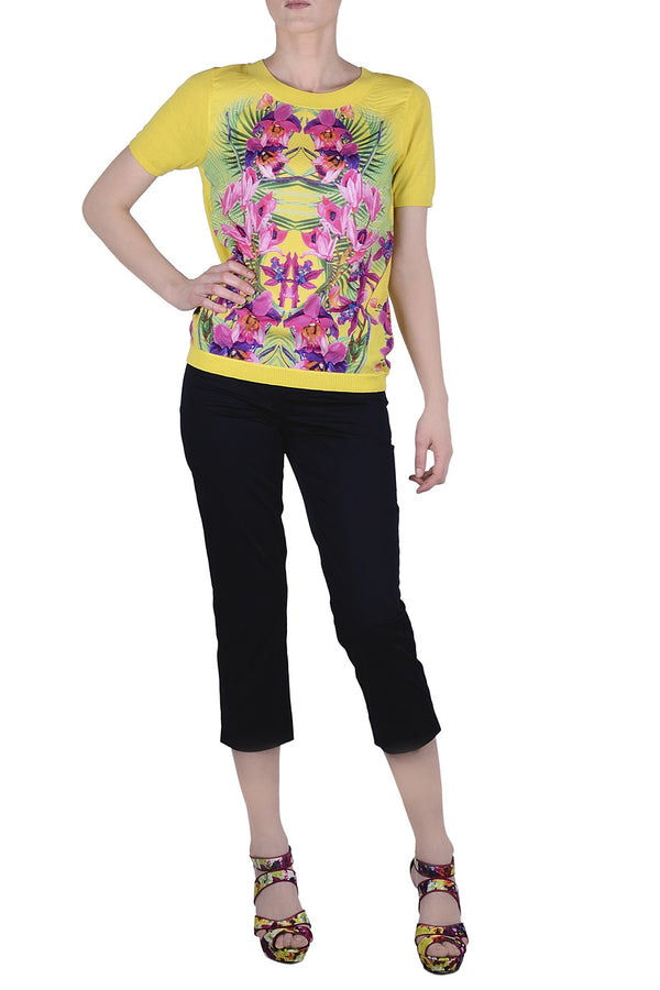ORCHIDS Yellow Printed Top