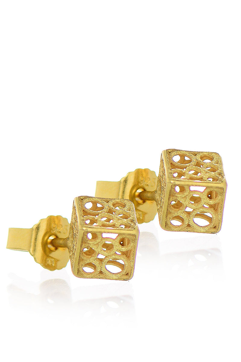 SARINA - ABELIA Gold 3D Earrings - Jewelry