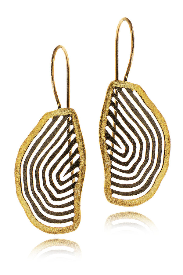 IXOS Gold Plated Sterling Silver Earrings