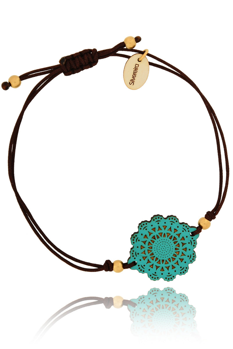 ENCAIXE Turquoise Wooden Bracelet