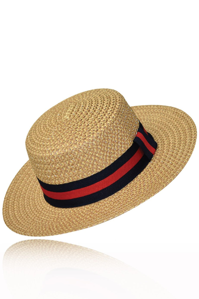 Carnello Beige Handmade Straw Hat