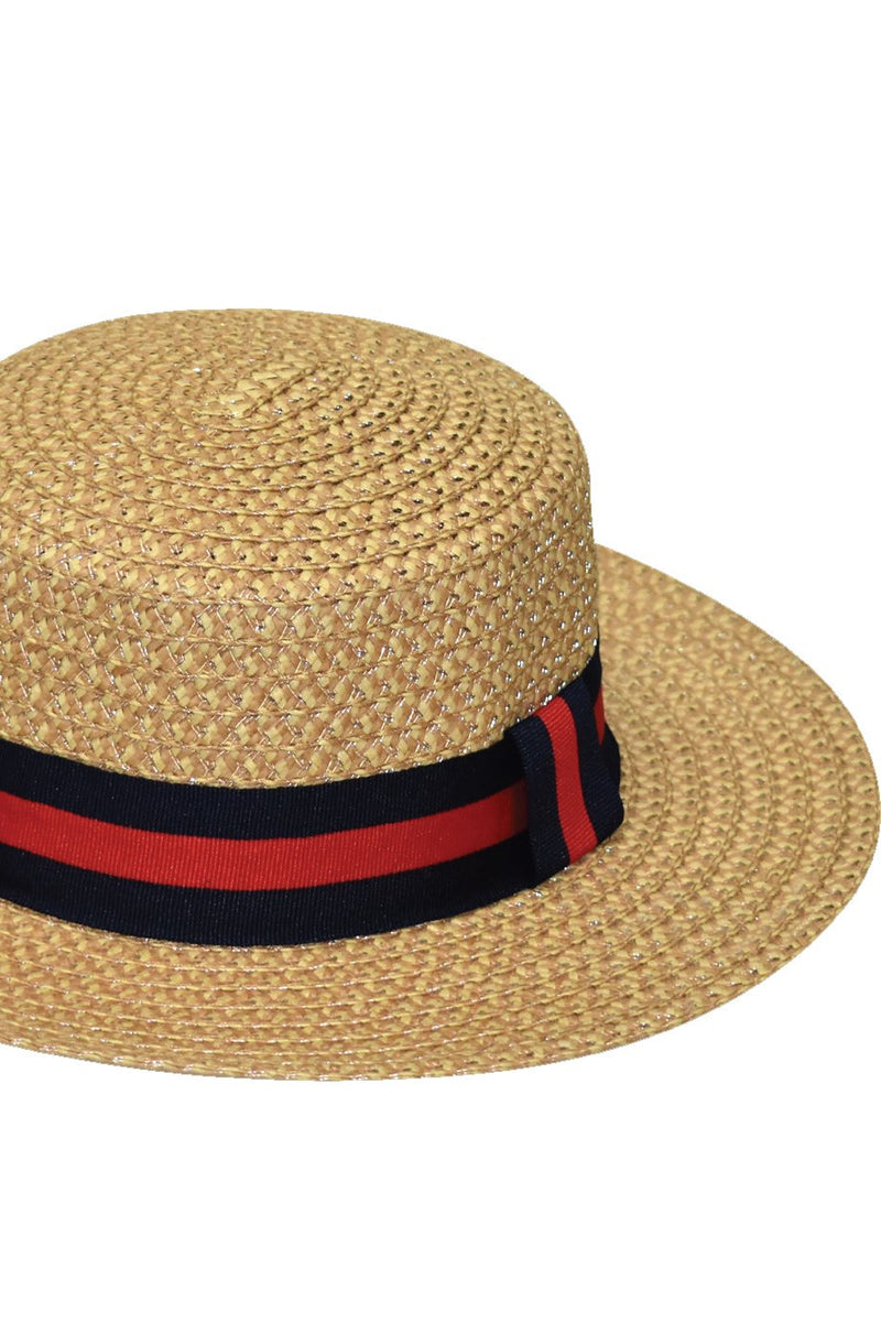 Carnello Beige Handmade Straw Hat