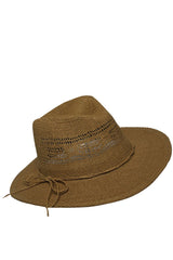 Καφέ Ψάθινο Καπέλο | Γυναικεία Καπέλα - Ψάθινα - Παραλίας - The Straw