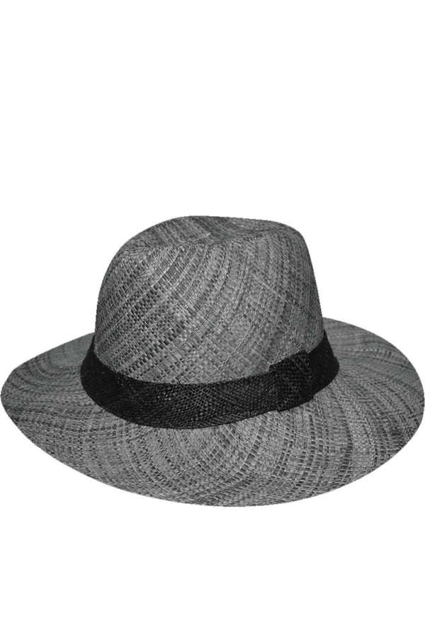 Γκρι Χειροποίητο Καπέλο Μαδαγασκάρης | Γυναικεία Καπέλα Παραλίας - Le Chapeau