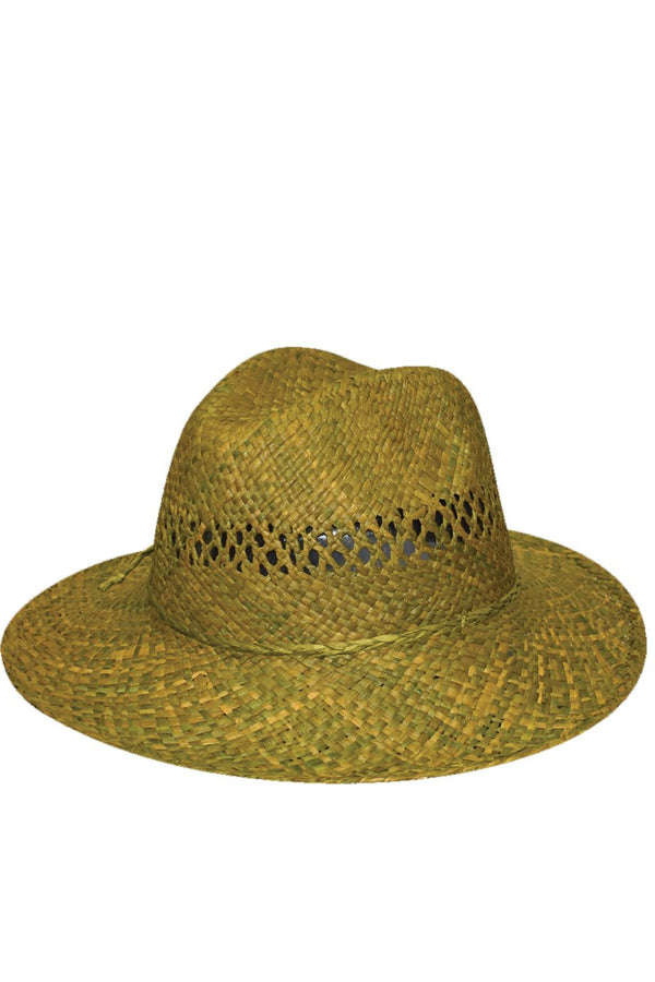 Λαδί Χειροποίητο Καπέλο Μαδαγασκάρης | Γυναικεία Καπέλα Παραλίας - Le Chapeau