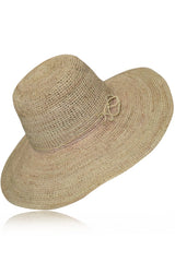 Ιβουάρ Χειροποίητο Καπέλο Μαδαγασκάρης με Διπλή Πλέξη | Γυναικεία Ψάθινα Καπέλα Παραλίας