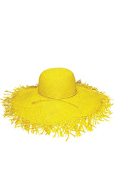 Κίτρινο Χειροποίητο Καπέλο Μαδαγασκάρης | Γυναικεία Καπέλα Παραλίας - Le Chapeau