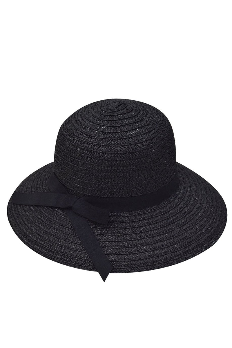 Μαύρο Ψάθινο Καπέλο | Γυναικεία Καπέλα The Straw