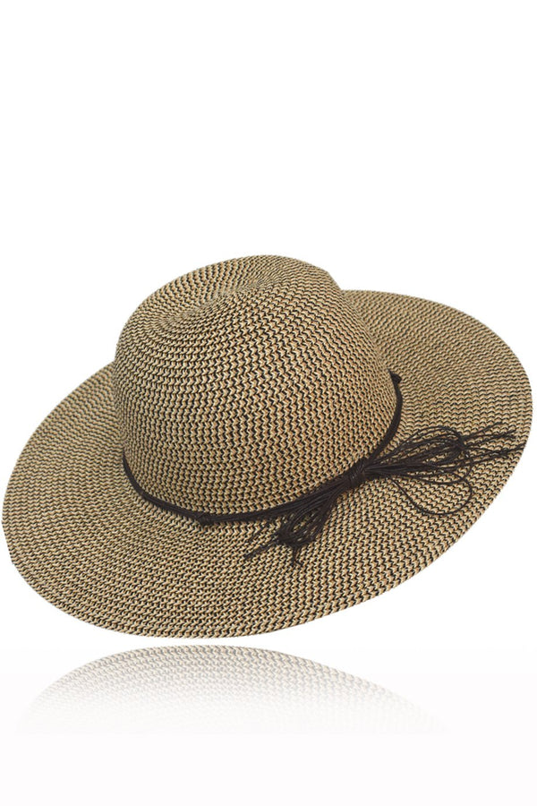 Μπεζ Καφέ Ψάθινο Καπέλο | Γυναικεία Καπέλα - Ψάθινα - Παραλίας - The Straw