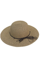 Μπεζ Καφέ Ψάθινο Καπέλο | Γυναικεία Καπέλα - Ψάθινα - Παραλίας - The Straw