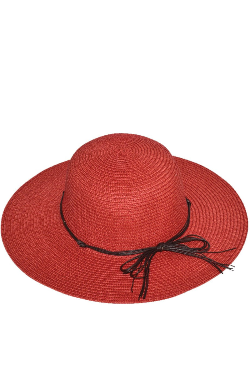 Κόκκινο Ψάθινο Καπέλο | Γυναικεία Καπέλα - Ψάθινα - Παραλίας - The Straw