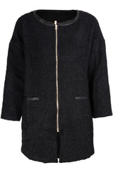 BEATRICE Black Tweed Coat