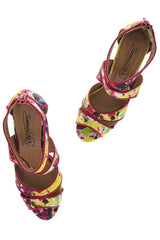 EDEN Fuchsia Platform Sandals