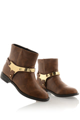 INDIANA Brown Ankle Boots