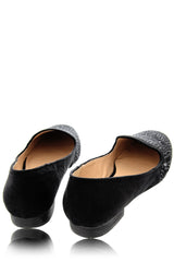 KENDRA Black Rhinestone Loafers