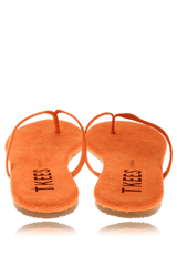 CREAMS Apricot Suede Thong Sandals