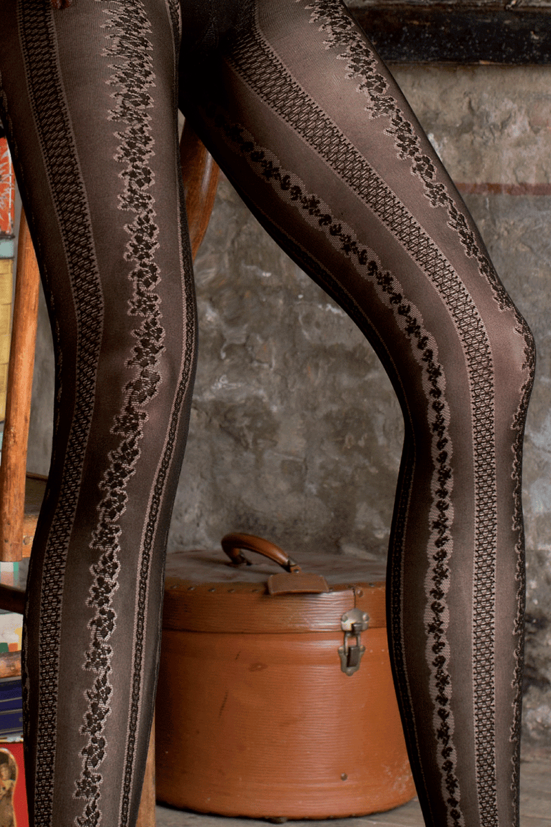 TRASPARENZE FINDAL Fume Lace Tights