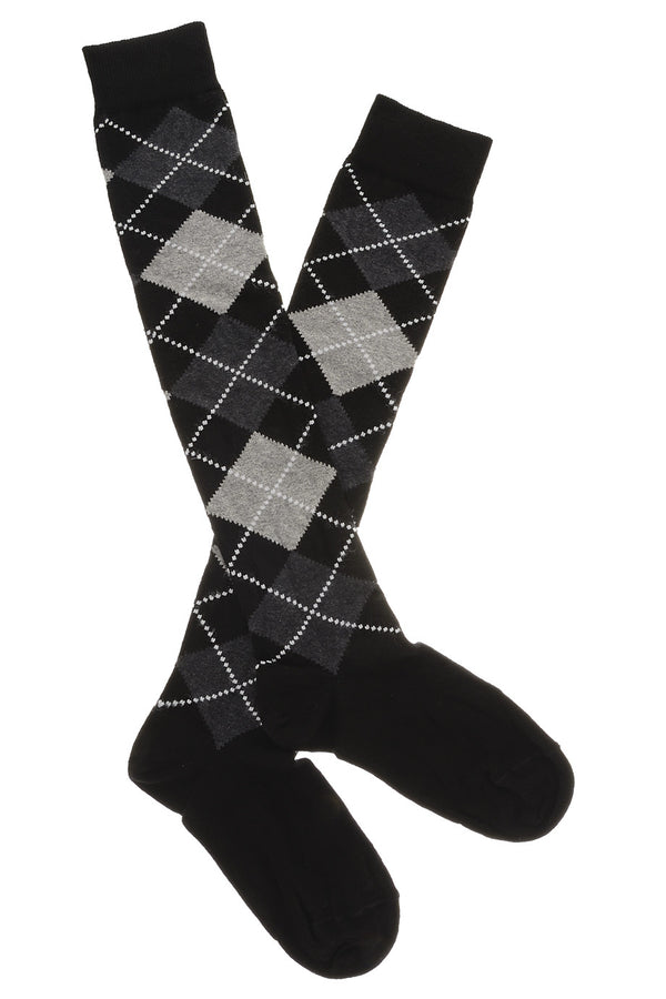 TRASPARENZE LATVIA Rhombus Black Socks