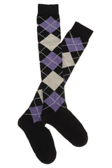 TRASPARENZE LATVIA Rhombus Purple Socks