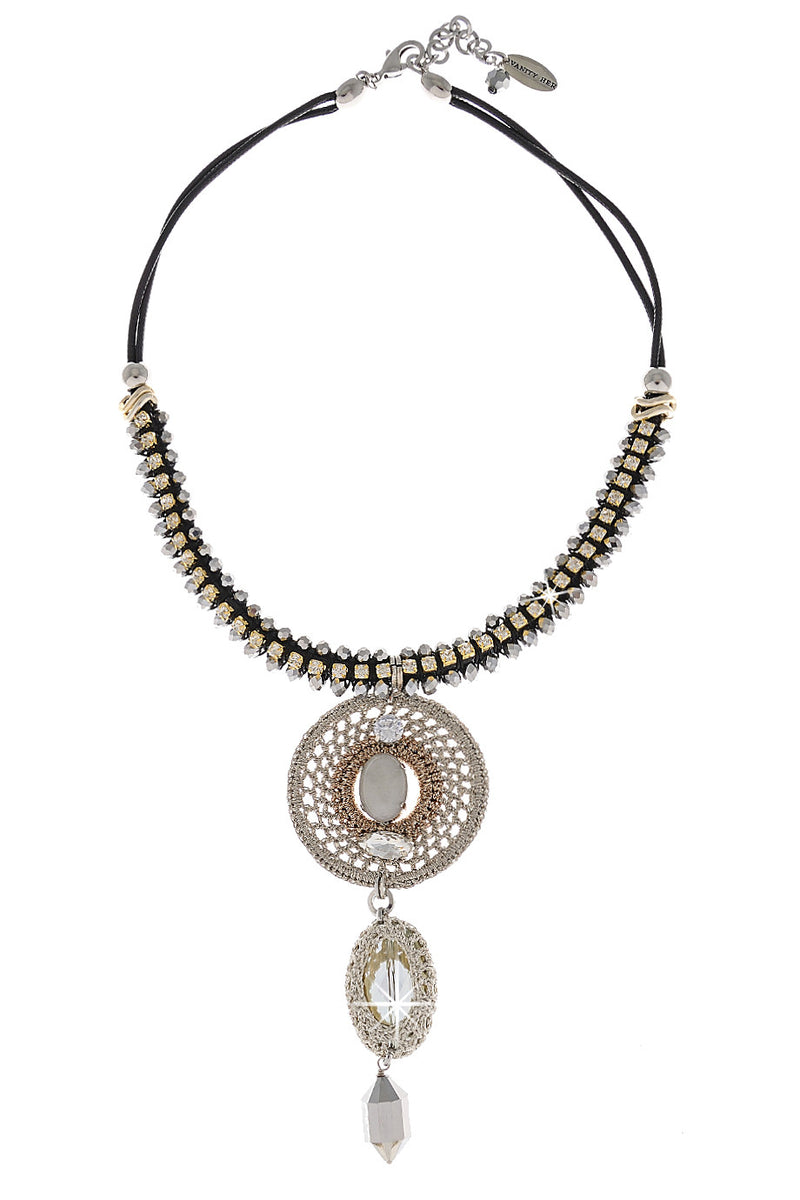 MARCELIA Crystal Beads Necklace