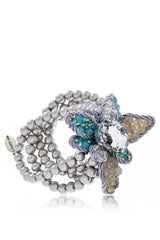 MARCIA SPRING Silver Pearl Bracelet