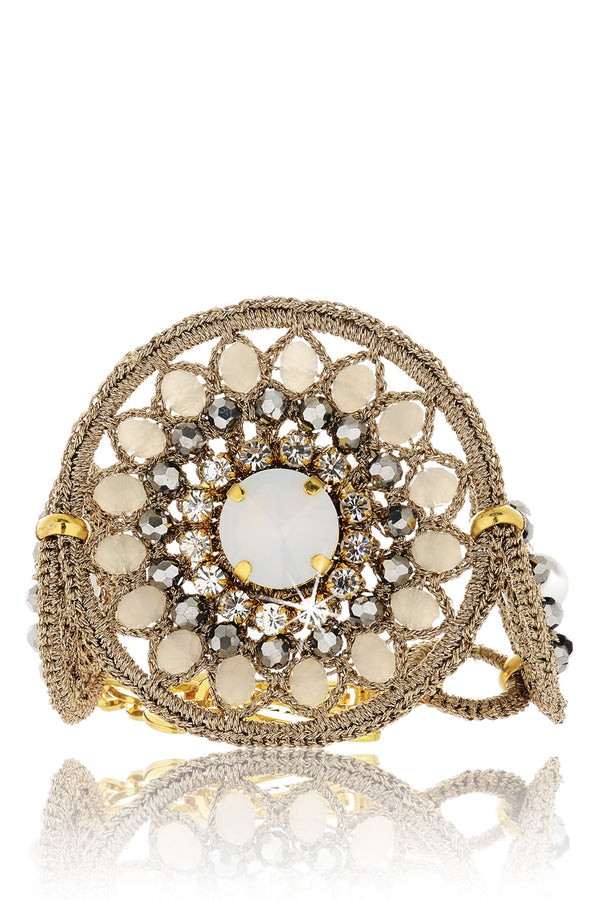 MEROLA Beige Bracelet with Beads