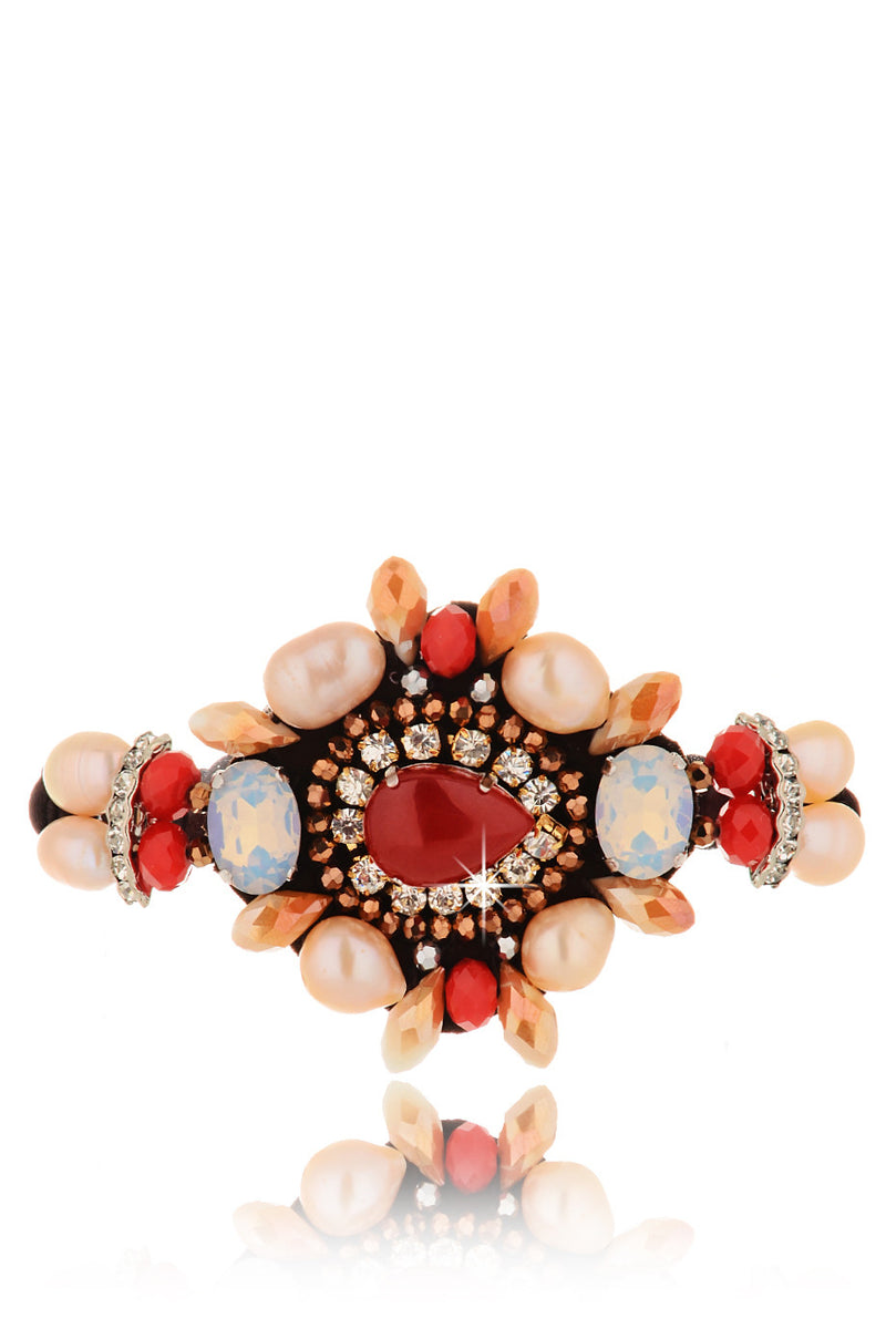 SCARLET Pearl Crystal Bracelet