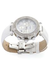 YVES BERTELIN SUIR White Crystal Chronograph Watch